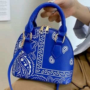 Blue Paisley purse
